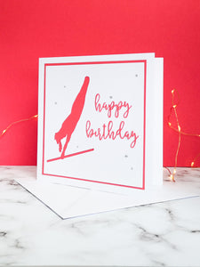 Blind Turn | Handmade Large Square Silhouette Birthday Card | The Bright Edition