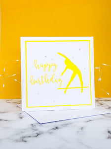 Tkatchev | Handmade Large Square Silhouette Birthday Card | The Bright Edition