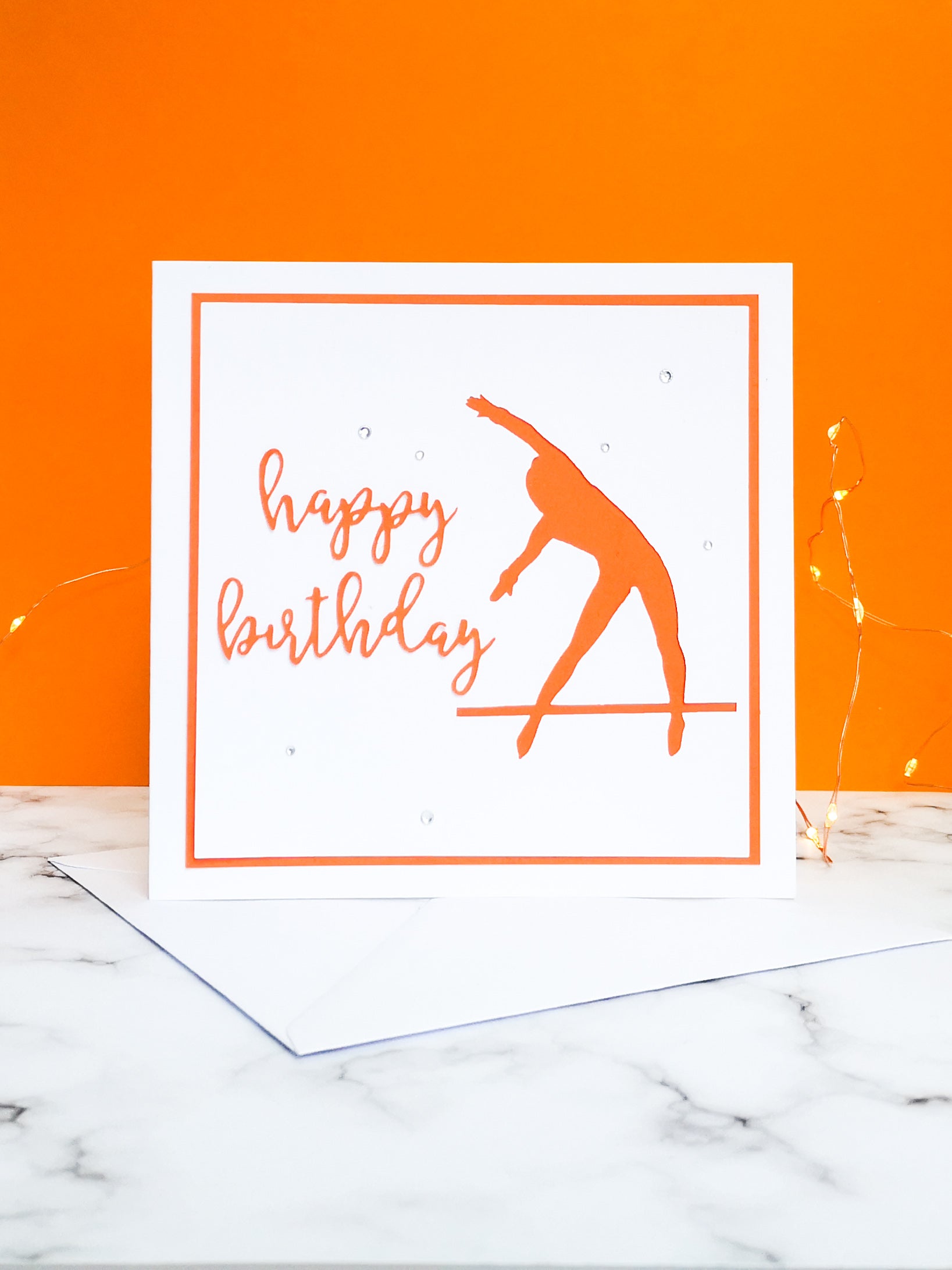 Tkatchev | Handmade Large Square Silhouette Birthday Card | The Bright Edition