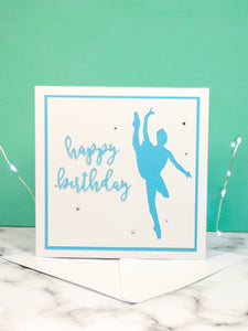 Tilt | Ballerina Handmade Large Square Silhouette Birthday Card | The Bright Edition