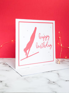 Blind Turn | Handmade Large Square Silhouette Birthday Card | The Bright Edition