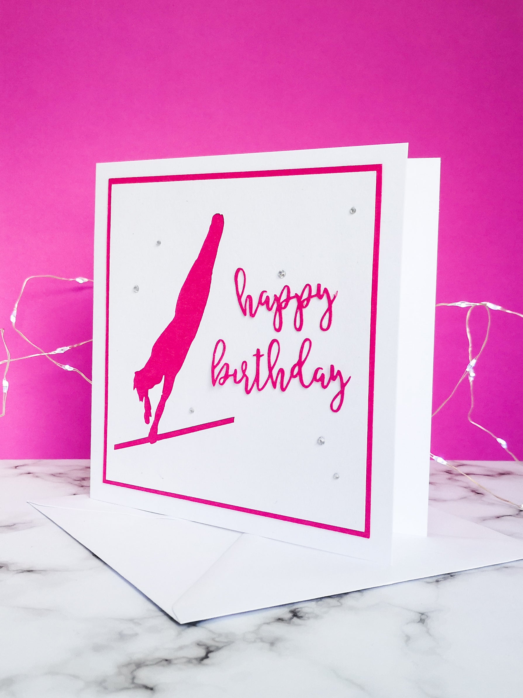 Blind Turn | Handmade Large Square Silhouette Birthday Card | The Bright Edition