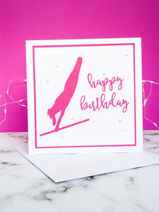 Blind Turn | Handmade Large Square Silhouette Birthday Card | The Bright Edition