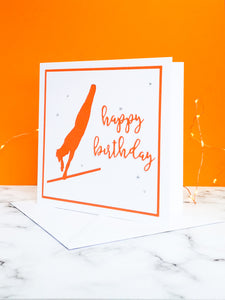 Blind Turn | Handmade Large Square Silhouette Birthday Card | The Bright Edition