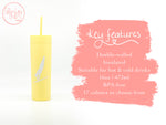 Load image into Gallery viewer, Personalised Gymnastics Rhinestone Tumbler with Straw | Blind Turn
