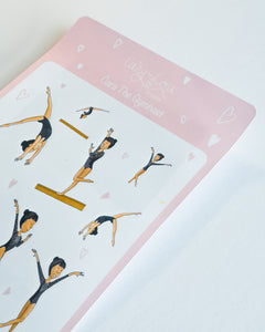 Cara The Gymnast Sticker Sheet | Gymnastics Illustrated Sticker Set