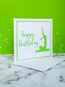 Chest Stand | Handmade Large Square Silhouette Birthday Card | The Bright Edition