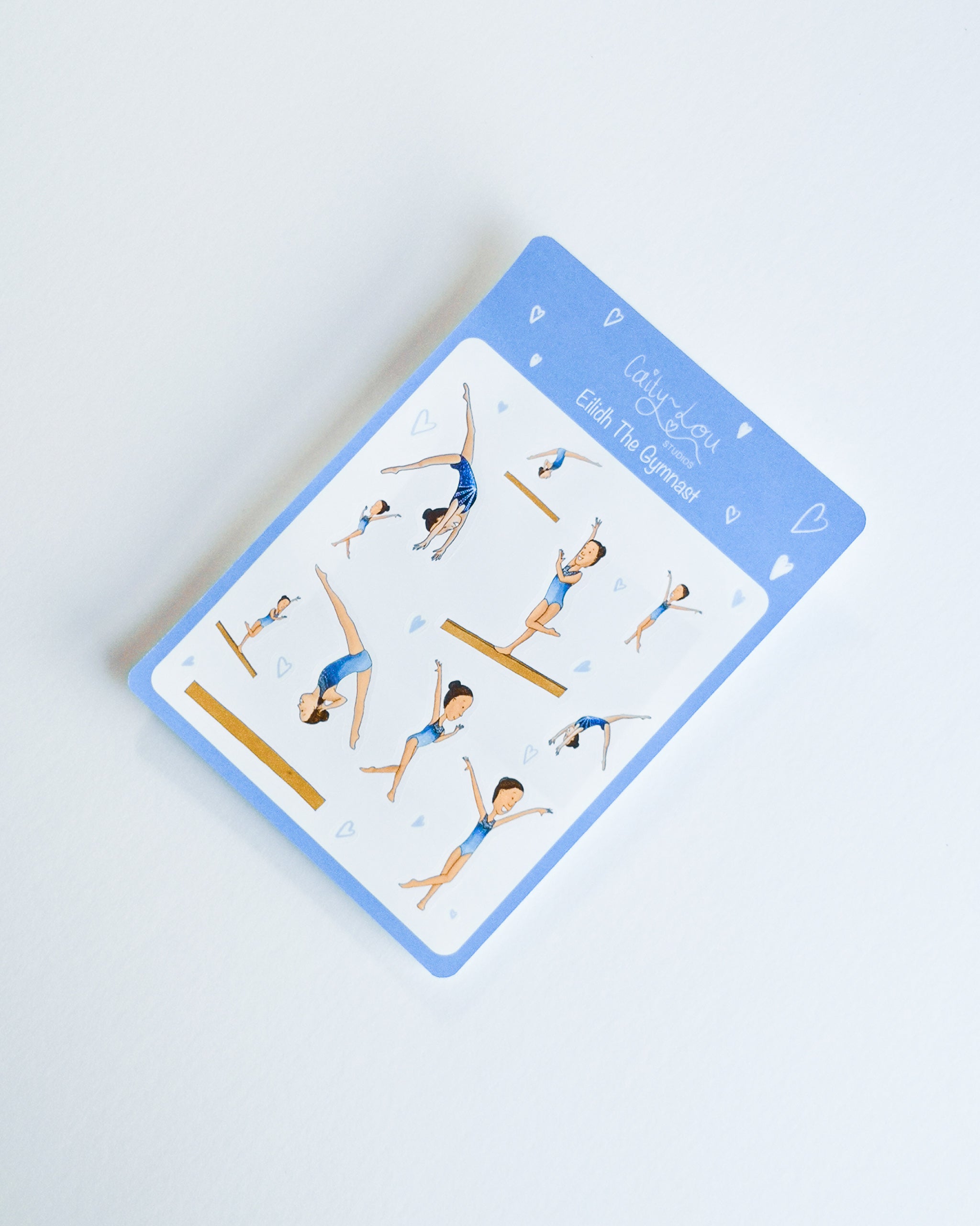 Eilidh The Gymnast Sticker Sheet | Gymnastics Illustrated Sticker Set