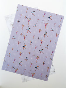 Ellie & Amber The Figure Skaters | A2 Wrapping Paper Sheets