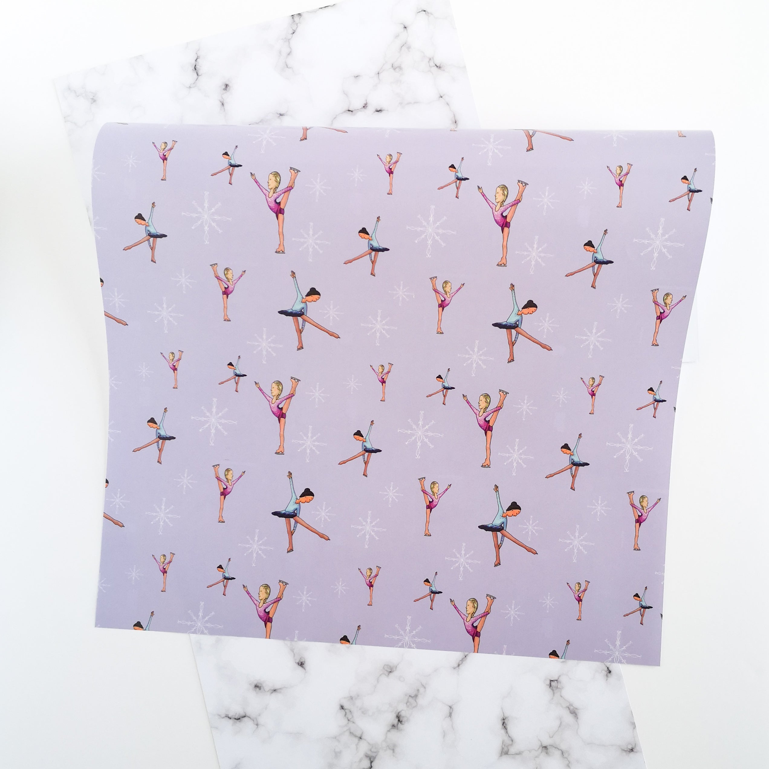 Ellie & Amber The Figure Skaters | A2 Wrapping Paper Sheets