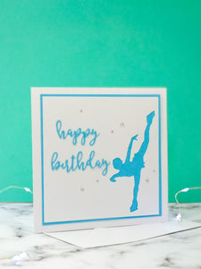 Spiral | Handmade Large Square Silhouette Birthday Card | The Bright Edition