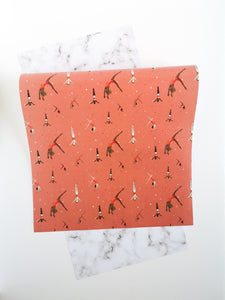 Gymnastics Coral Wrapping Paper | A2 Sheets