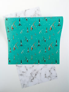 Gymnastics Turquoise Wrapping Paper | A2 Sheets