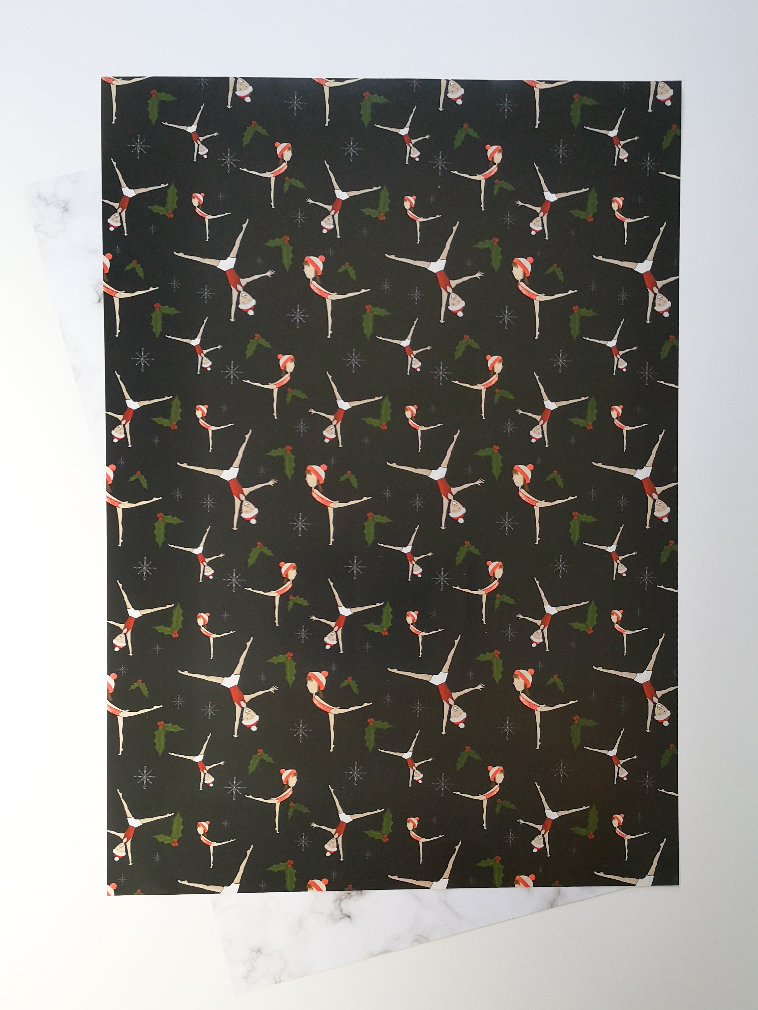 Gymnastics Christmas | A2 Wrapping Paper Sheets