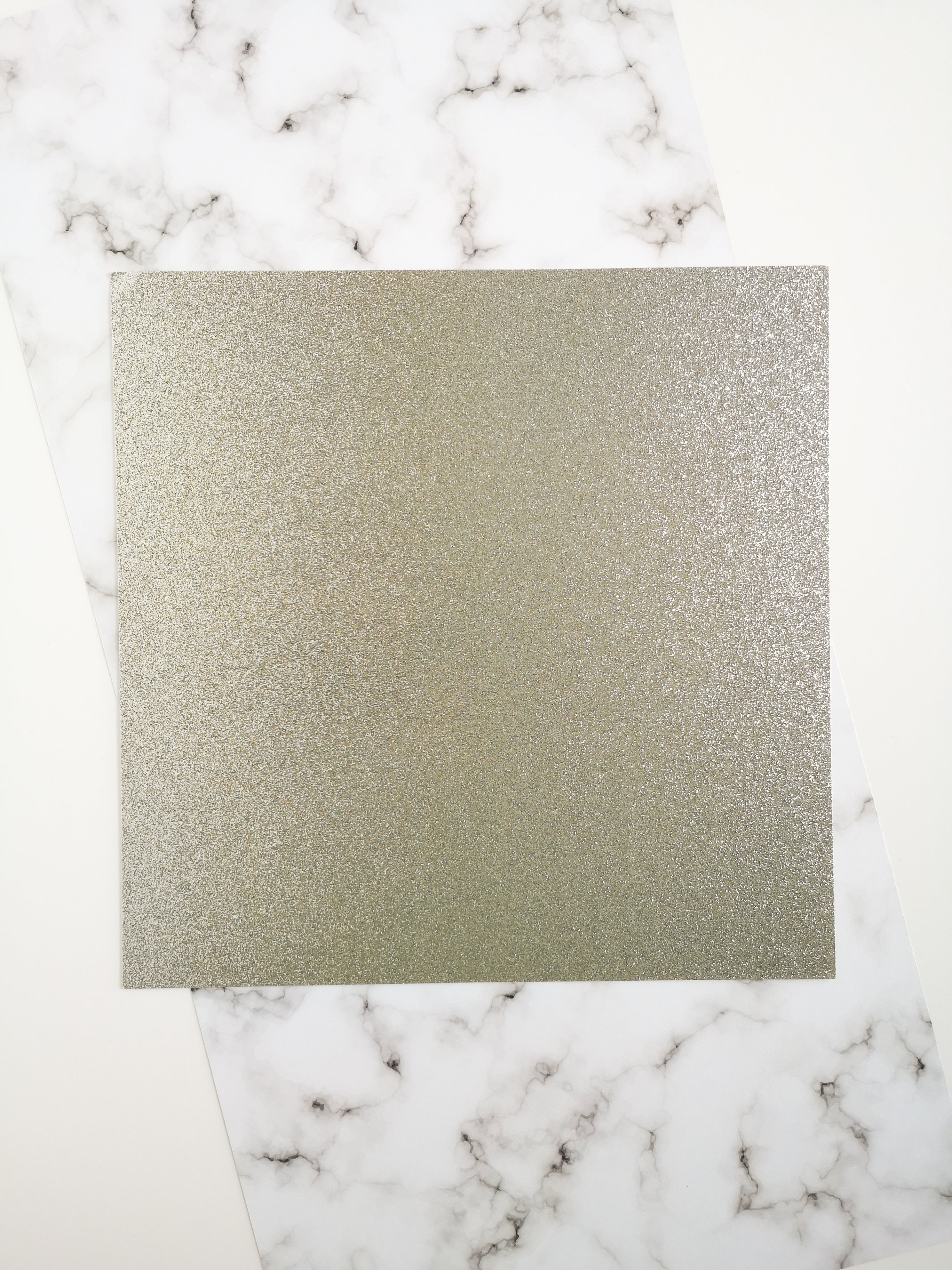 Silver 12 x 12 inch recycled glitter cardstock