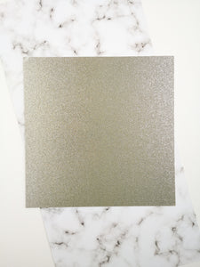 Silver 12 x 12 inch recycled glitter cardstock