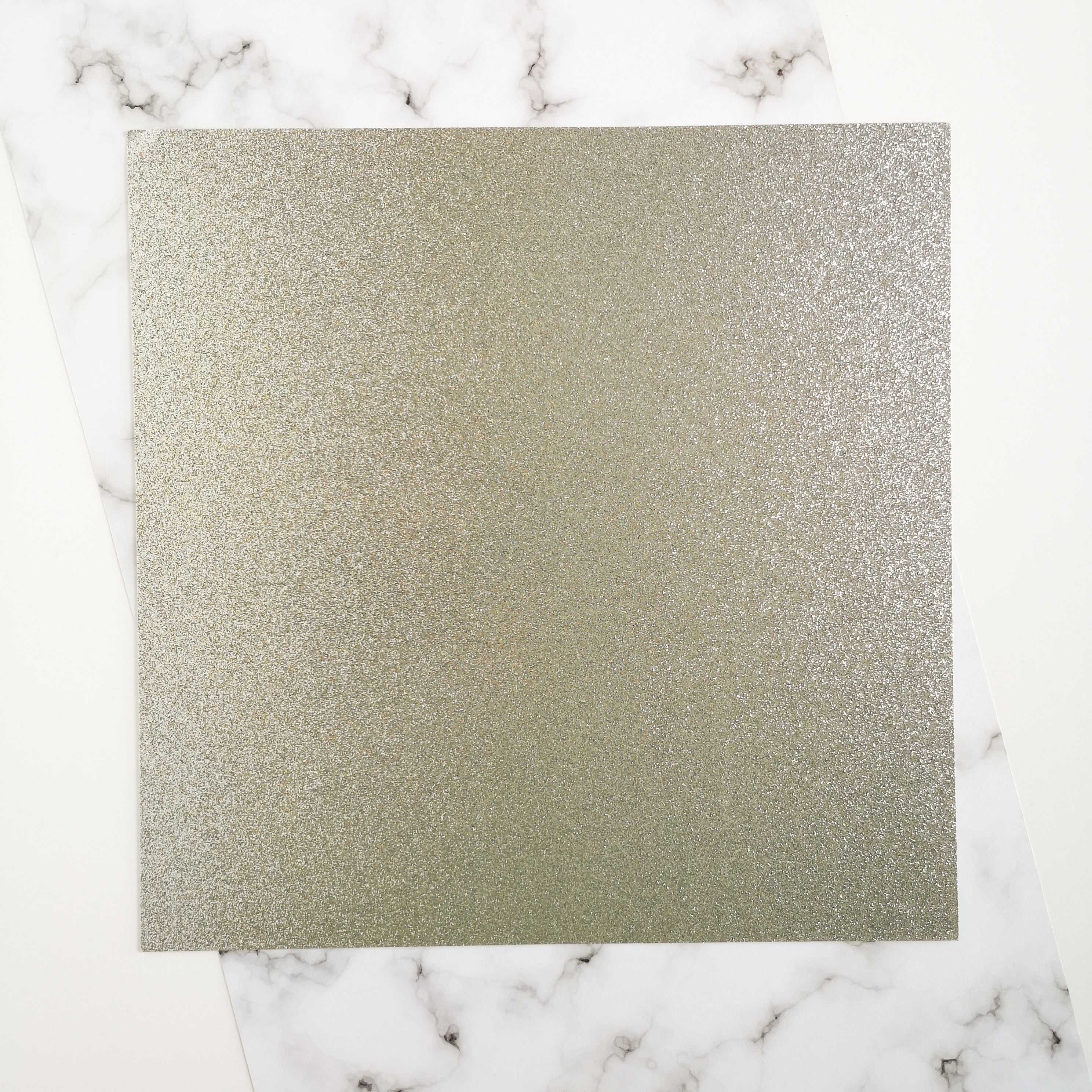 Silver 12 x 12 inch recycled glitter cardstock