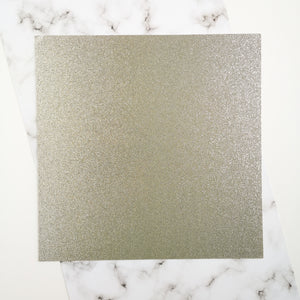 Silver 12 x 12 inch recycled glitter cardstock