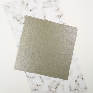 Silver 12 x 12 inch recycled glitter cardstock