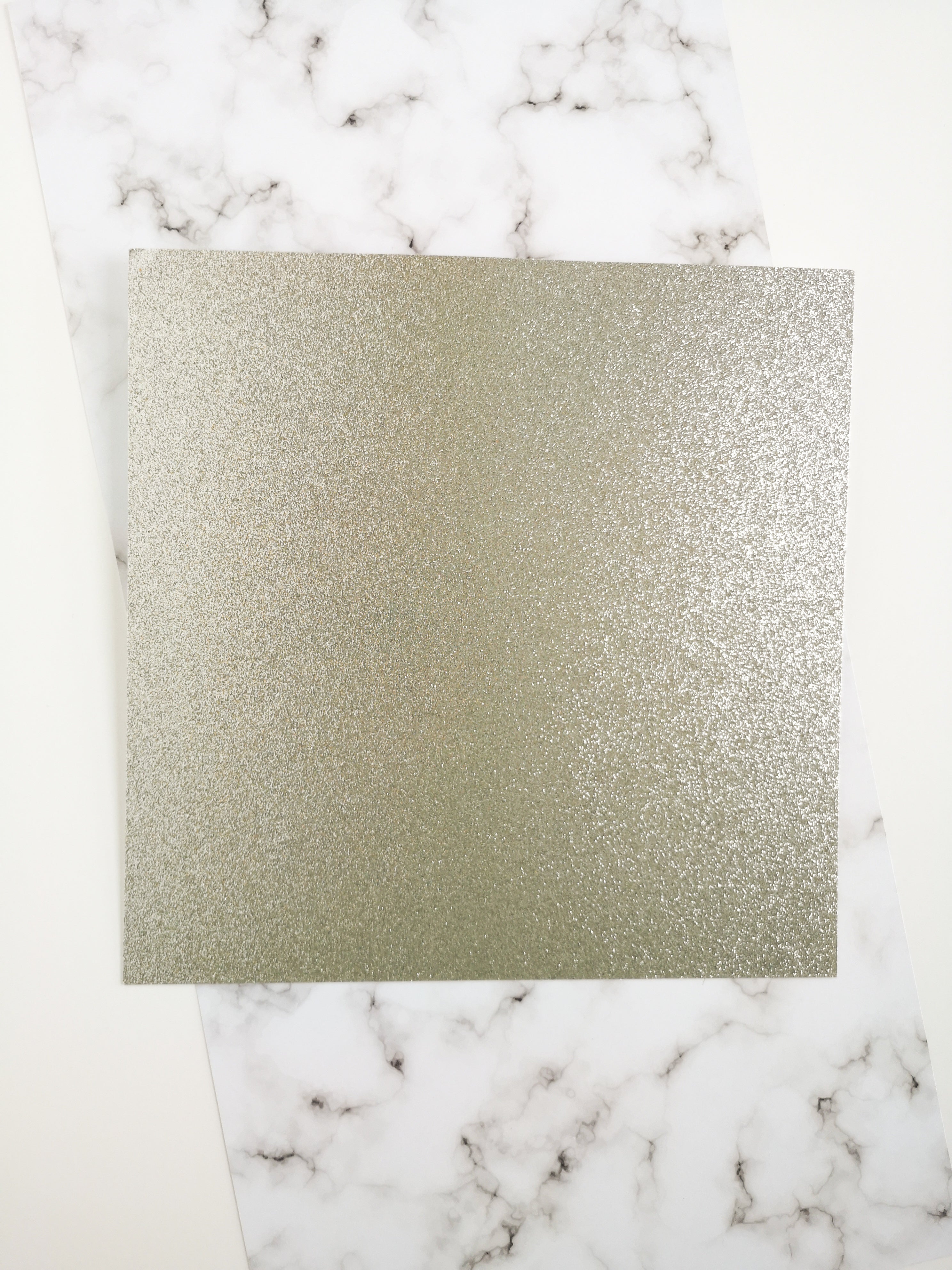 Silver glitter 12 x 12 inch recycled cardstock