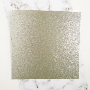 Silver 12 x 12 inch recycled glitter cardstock