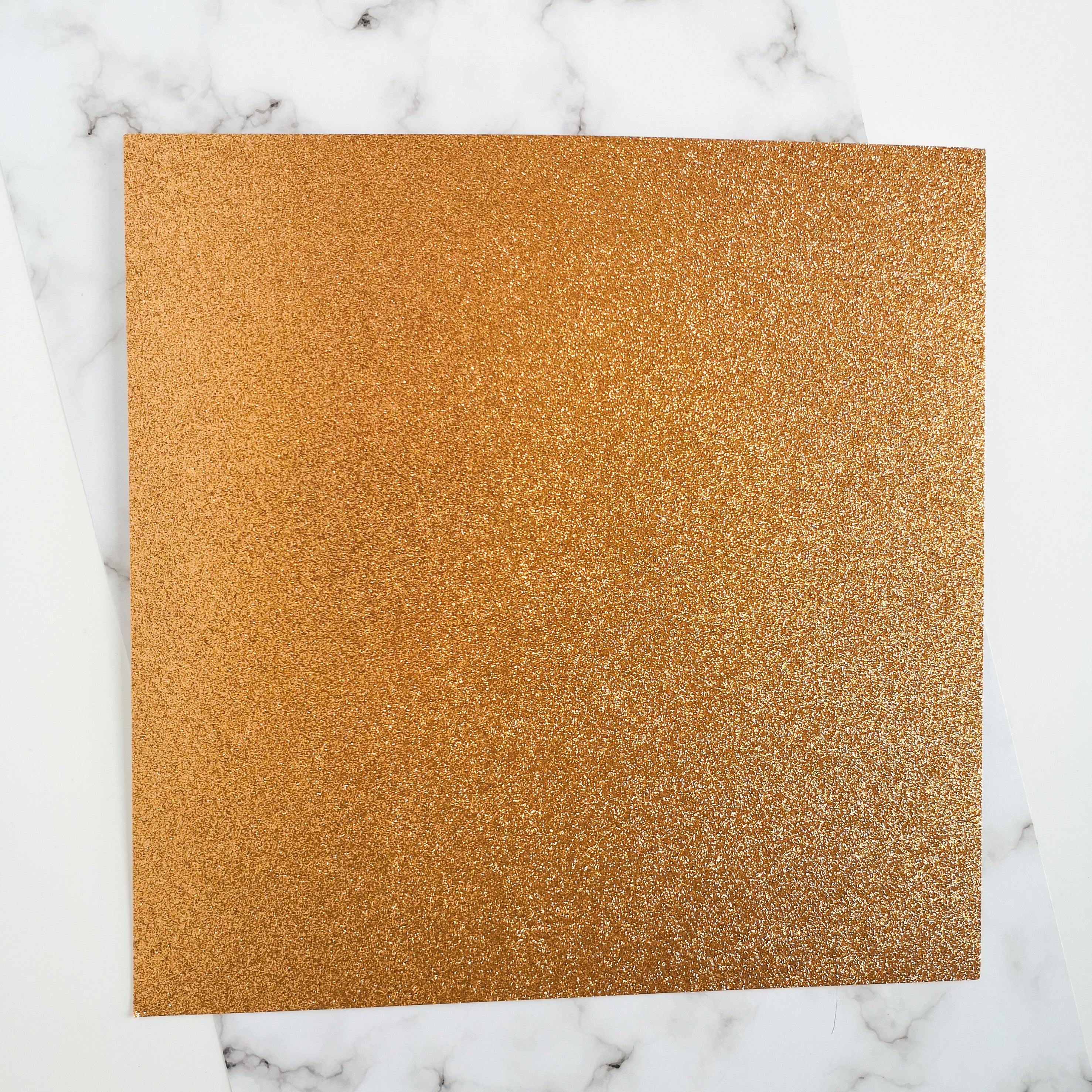 Rose gold copper 12 x 12 inch recycled glitter cardstock