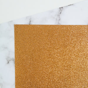 Rose gold copper 12 x 12 inch recycled glitter cardstock