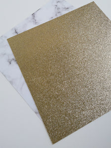 Champagne gold 12 x 12 inch recycled glitter cardstock