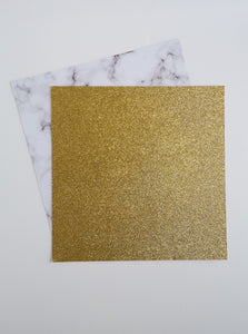 Gold 12 x 12 inch recycled glitter cardstock