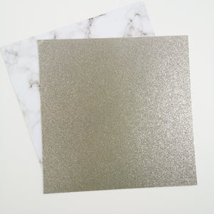 Silver 12 x 12 inch recycled glitter cardstock