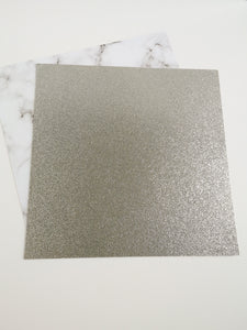 Silver 12 x 12 inch recycled glitter cardstock