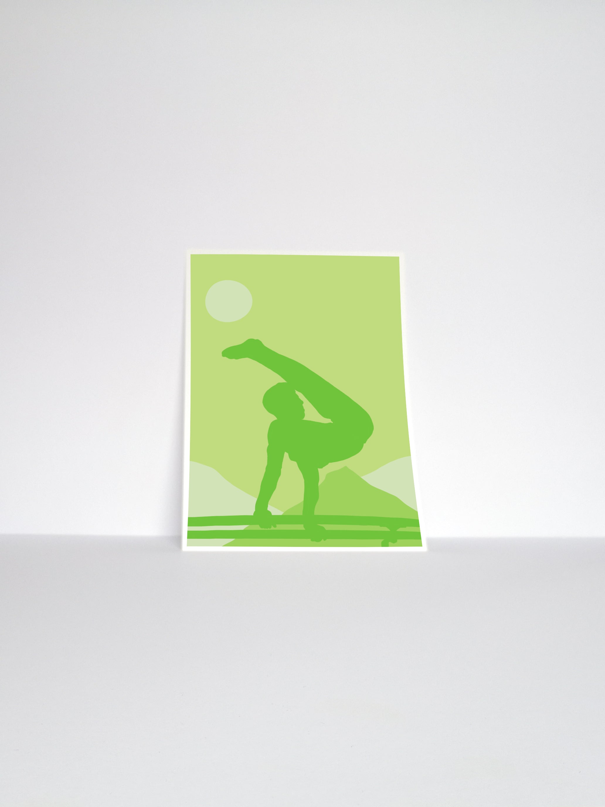 Boys Gymnastics Parallel Bars Art Print | Men's Artistic Gymnast Wall Art