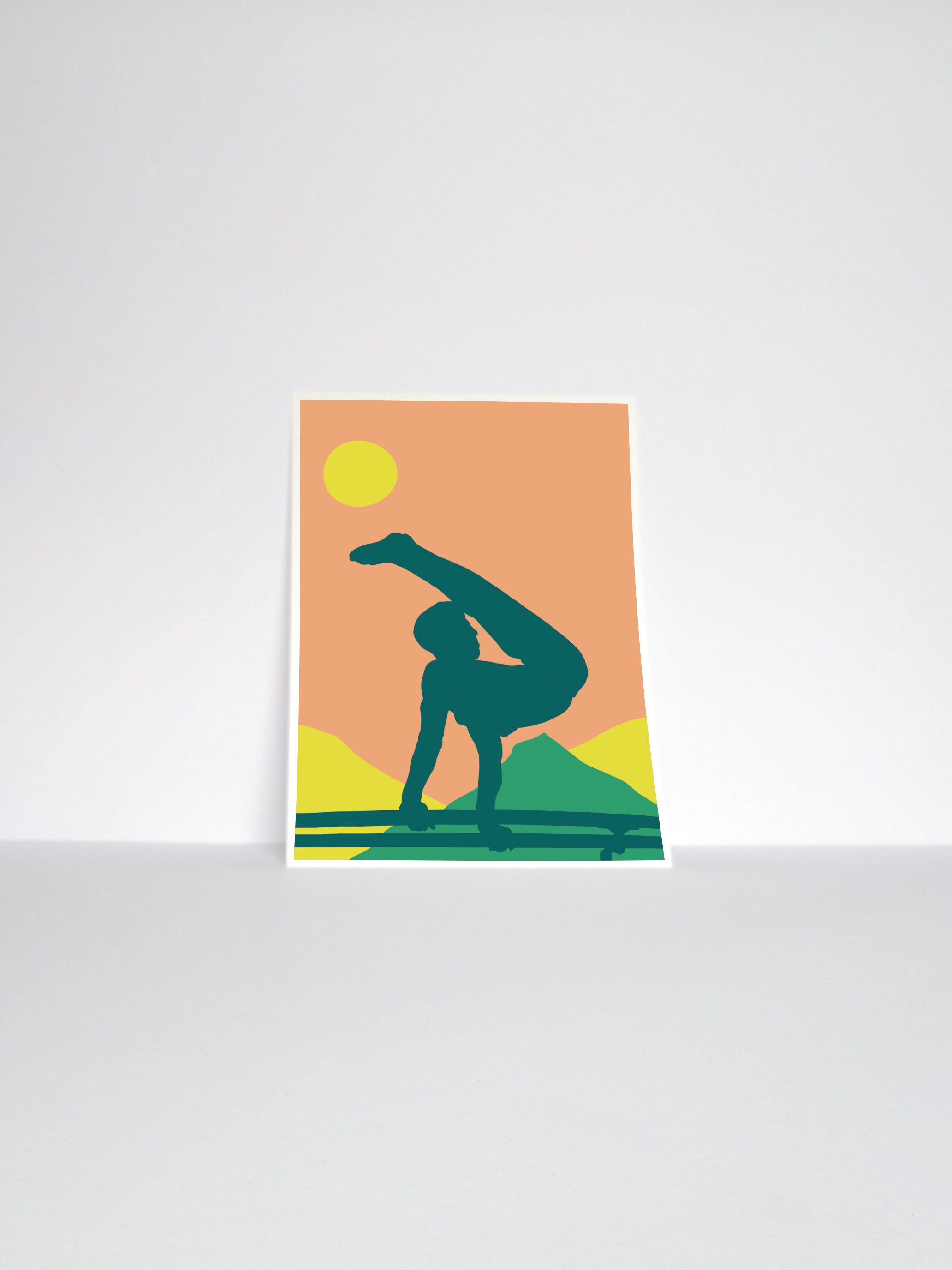 Boys Gymnastics Parallel Bars Art Print | Men's Artistic Gymnast Wall Art | Summer '21 Edition