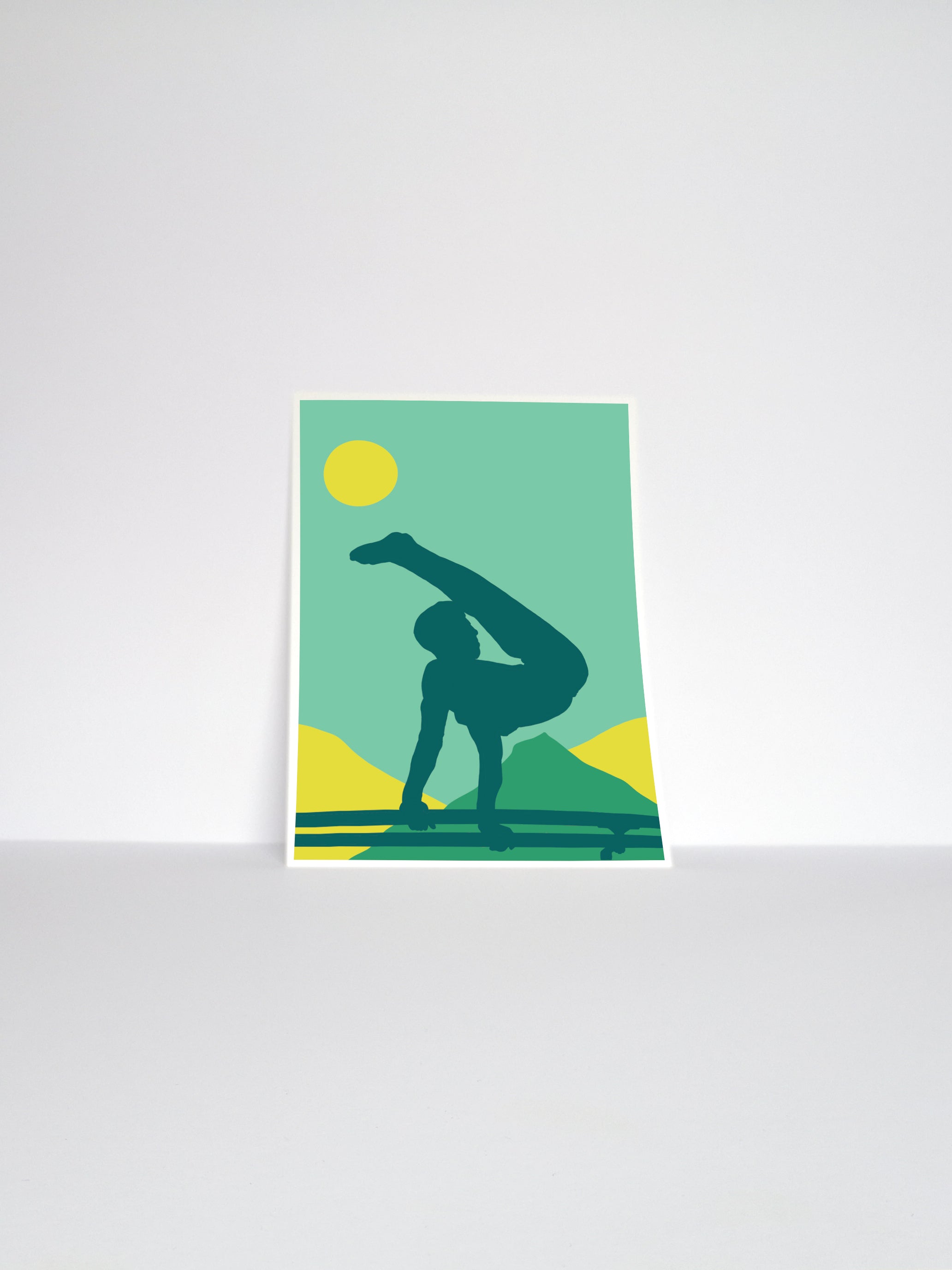 Boys Gymnastics Parallel Bars Art Print | Men's Artistic Gymnast Wall Art | Summer '21 Edition