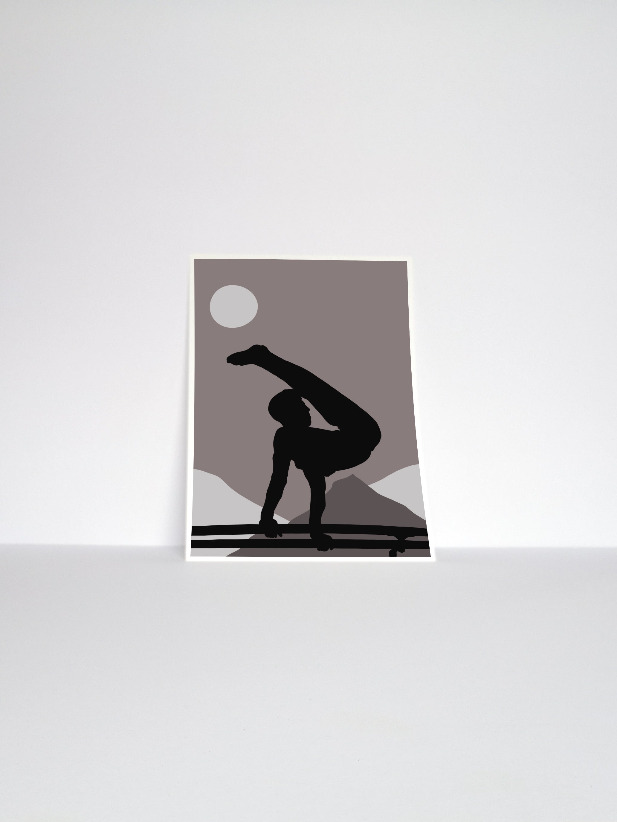 Boys Gymnastics Parallel Bars Art Print | Men's Artistic Gymnast Wall Art