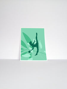 Rhythmic Gymnastics Ball Art Print | Gymnastics Wall Art