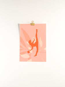 Rhythmic Gymnastics Ball Art Print | Gymnastics Wall Art