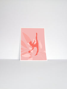 Rhythmic Gymnastics Ball Art Print | Gymnastics Wall Art