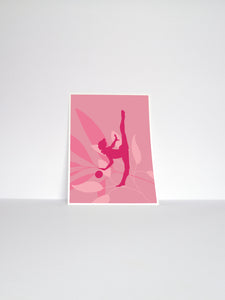 Rhythmic Gymnastics Ball Art Print | Gymnastics Wall Art