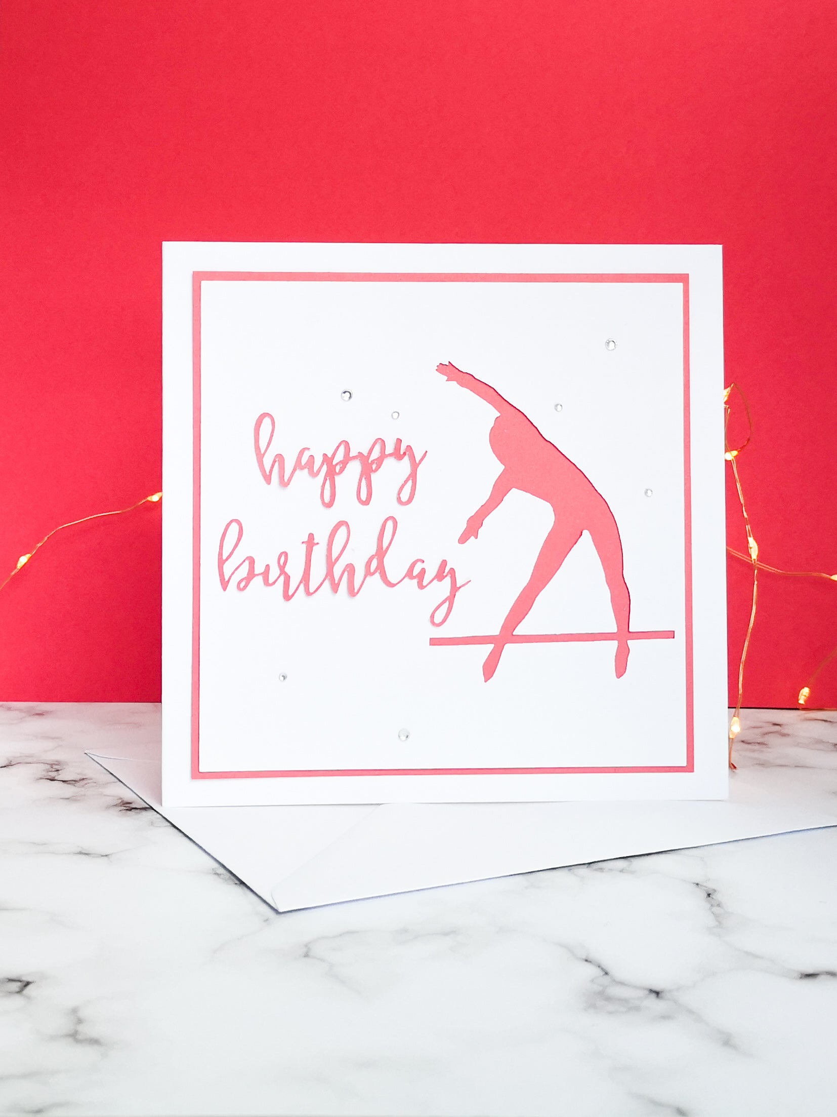 Tkatchev | Handmade Large Square Silhouette Birthday Card | The Bright Edition