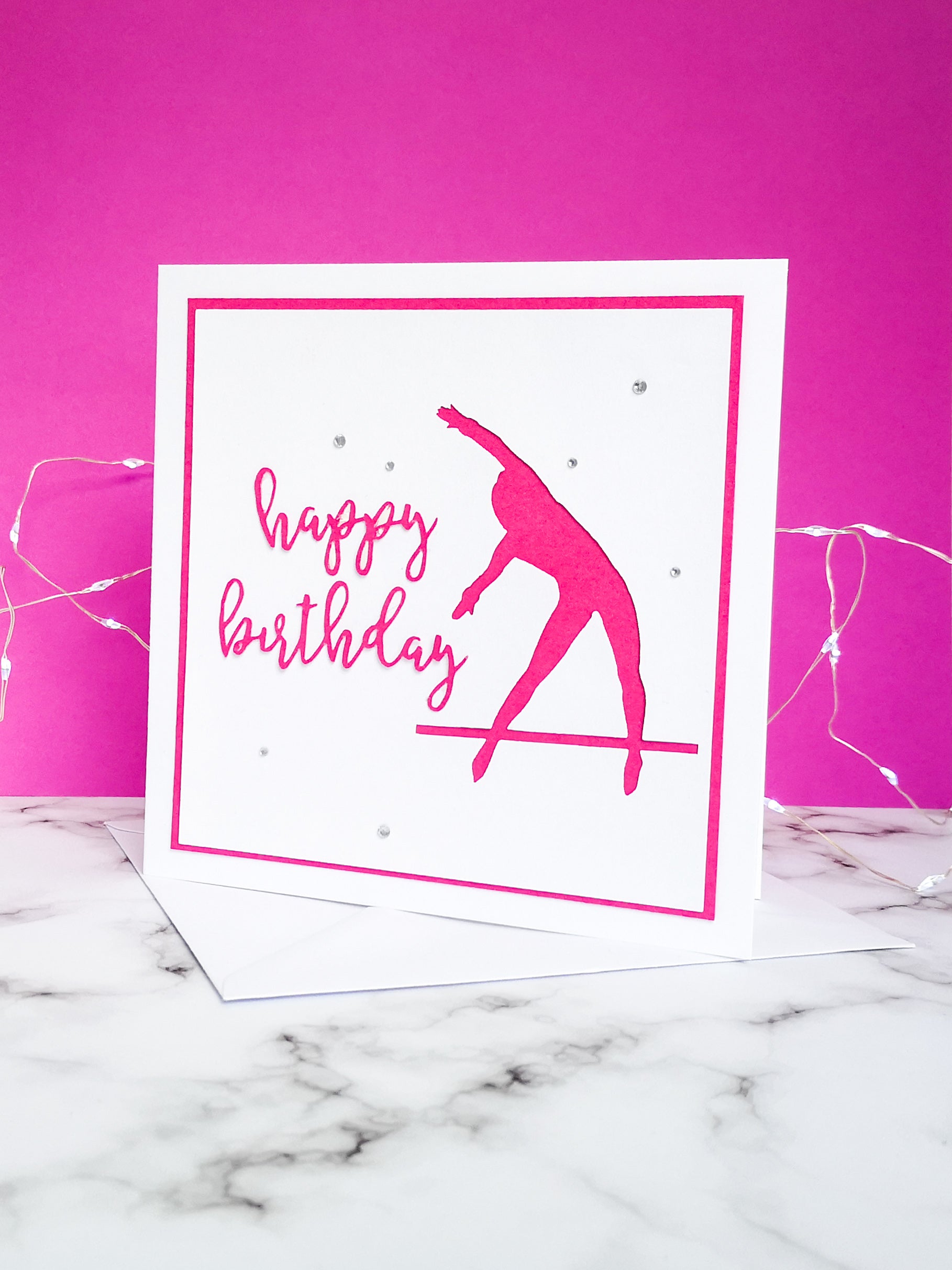 Tkatchev | Handmade Large Square Silhouette Birthday Card | The Bright Edition