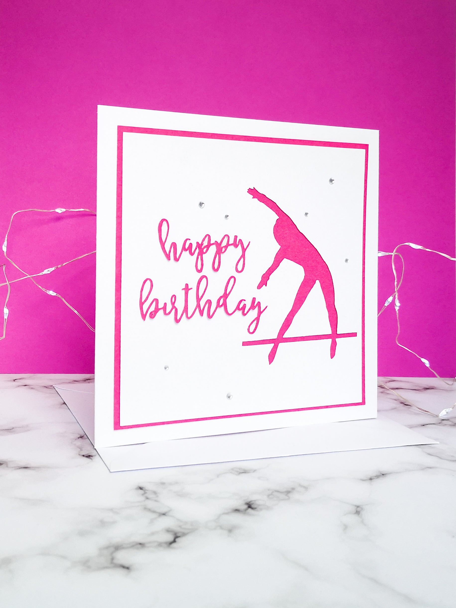 Tkatchev | Handmade Large Square Silhouette Birthday Card | The Bright Edition