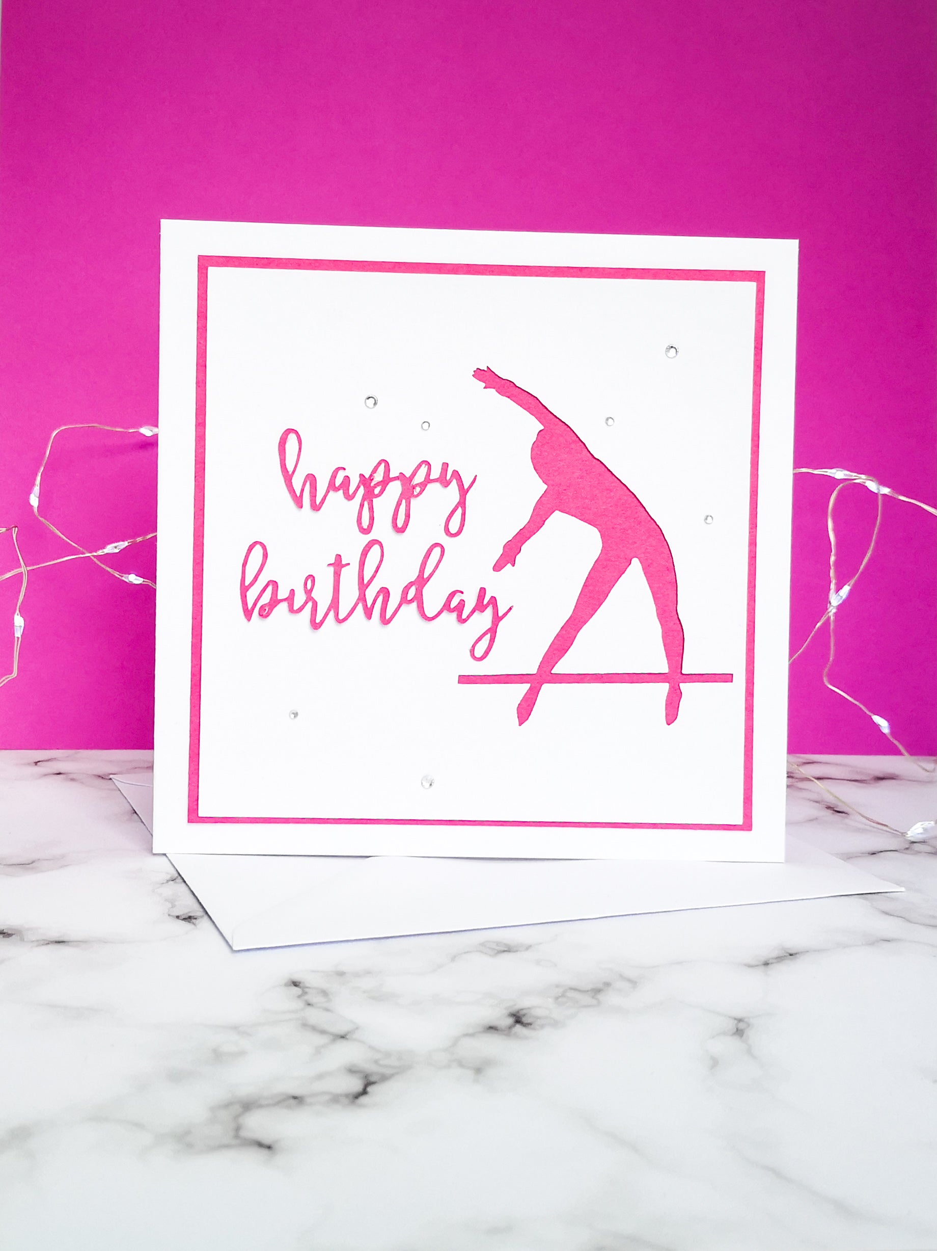 Tkatchev | Handmade Large Square Silhouette Birthday Card | The Bright Edition