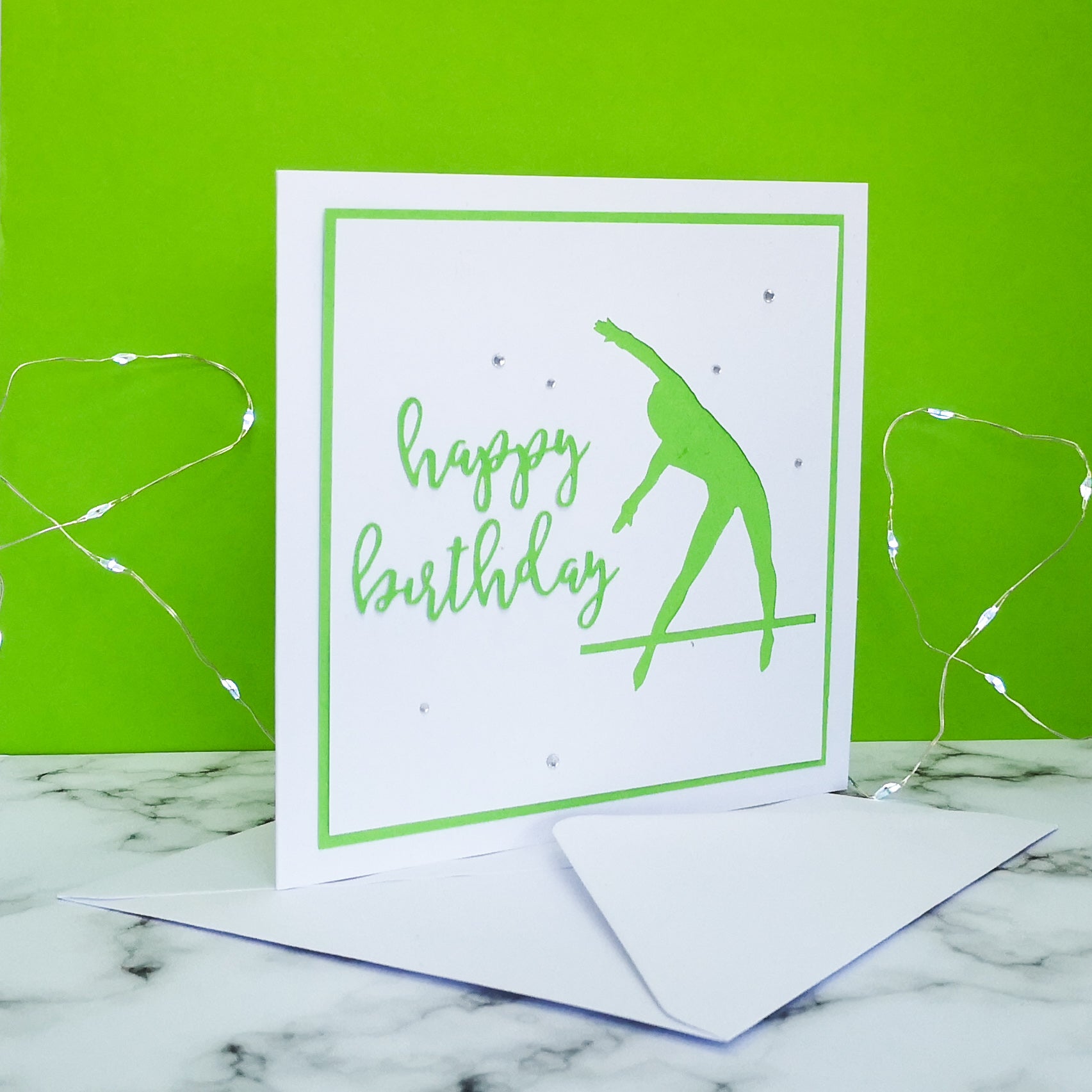 Tkatchev | Handmade Large Square Silhouette Birthday Card | The Bright Edition