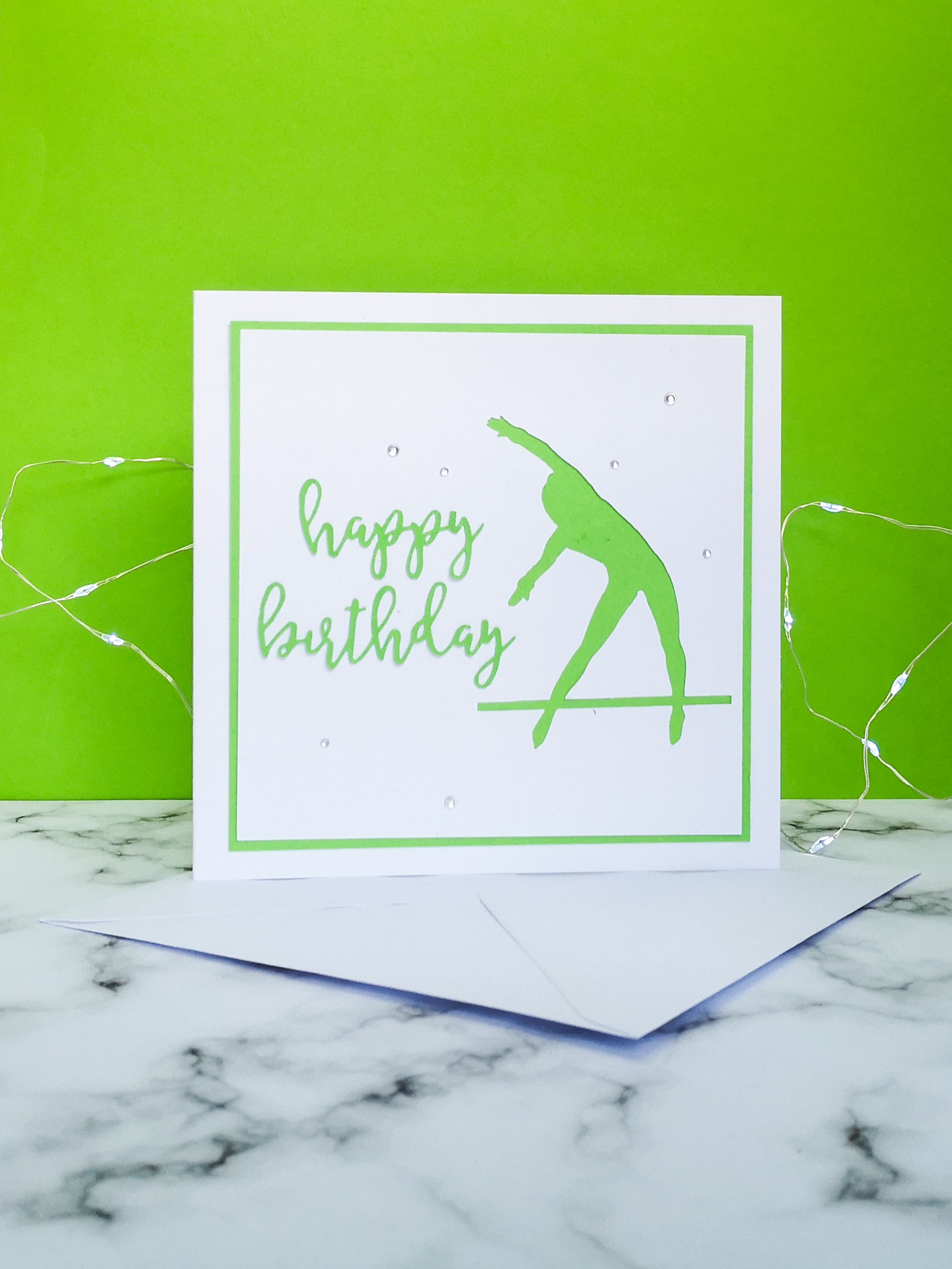 Tkatchev | Handmade Large Square Silhouette Birthday Card | The Bright Edition