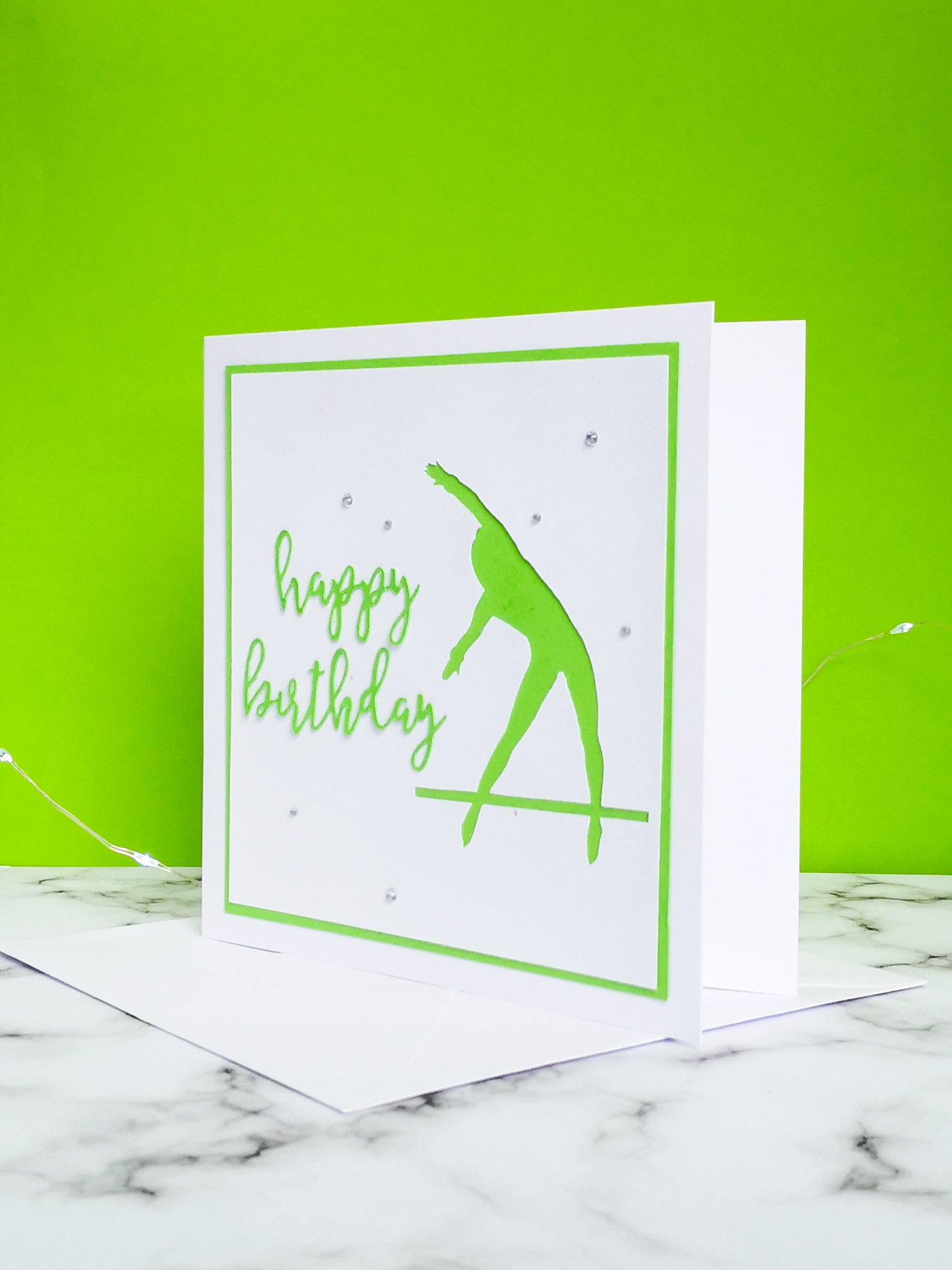 Tkatchev | Handmade Large Square Silhouette Birthday Card | The Bright Edition