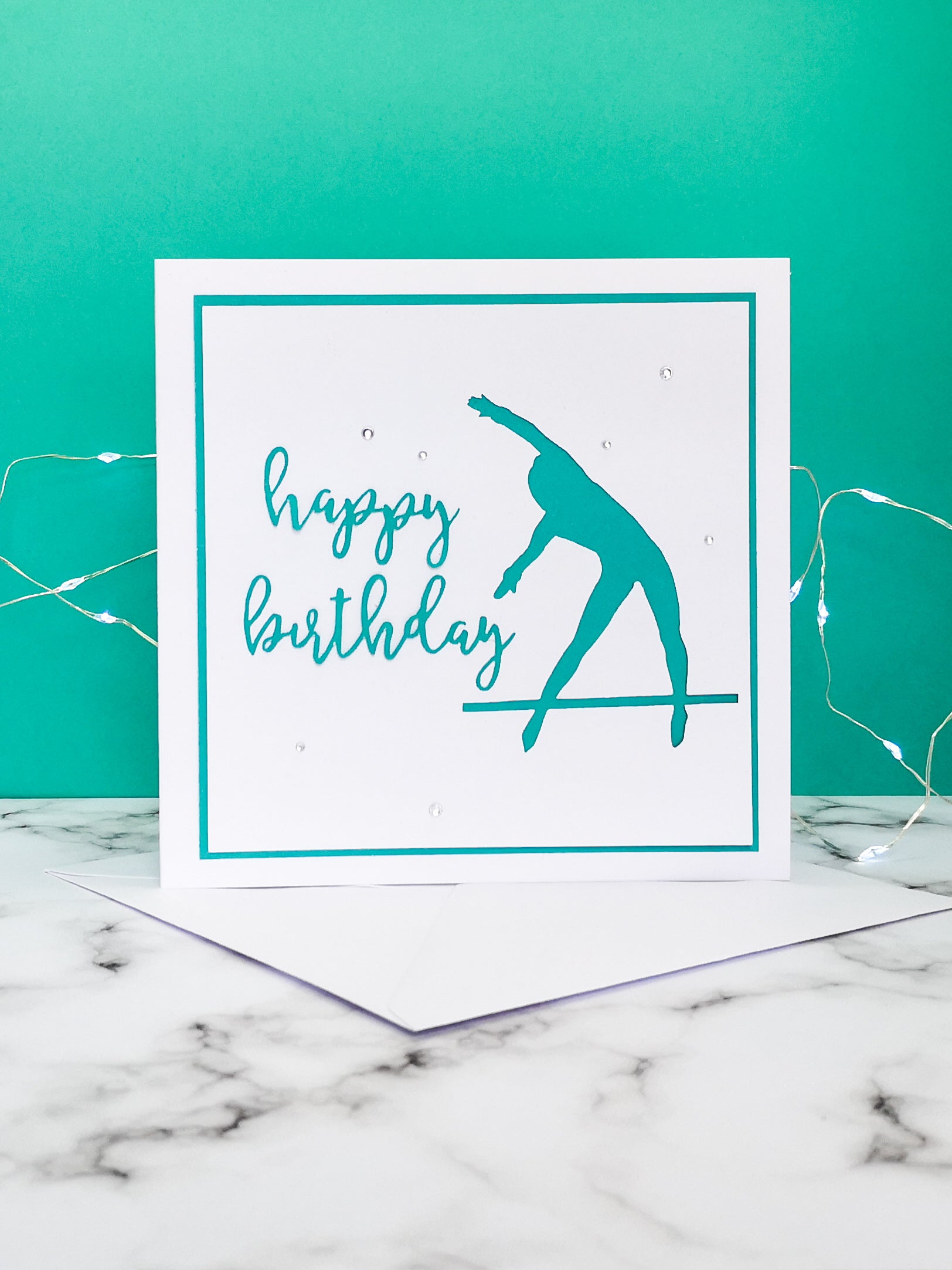 Tkatchev | Handmade Large Square Silhouette Birthday Card | The Bright Edition