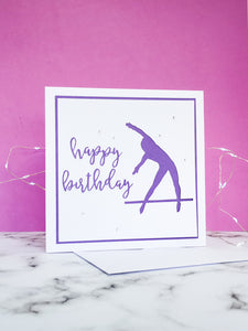 Tkatchev | Handmade Large Square Silhouette Birthday Card | The Bright Edition