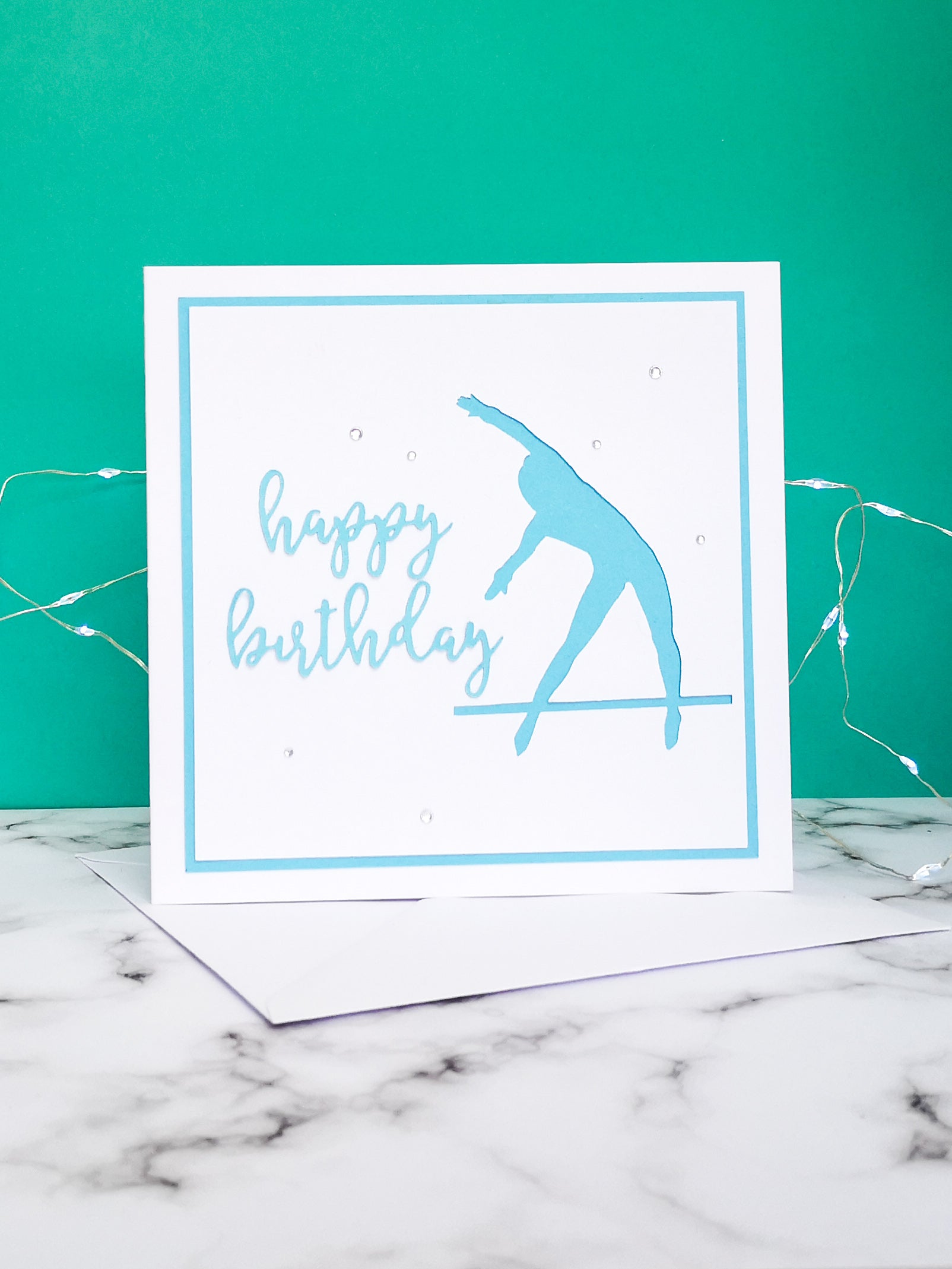 Tkatchev | Handmade Large Square Silhouette Birthday Card | The Bright Edition