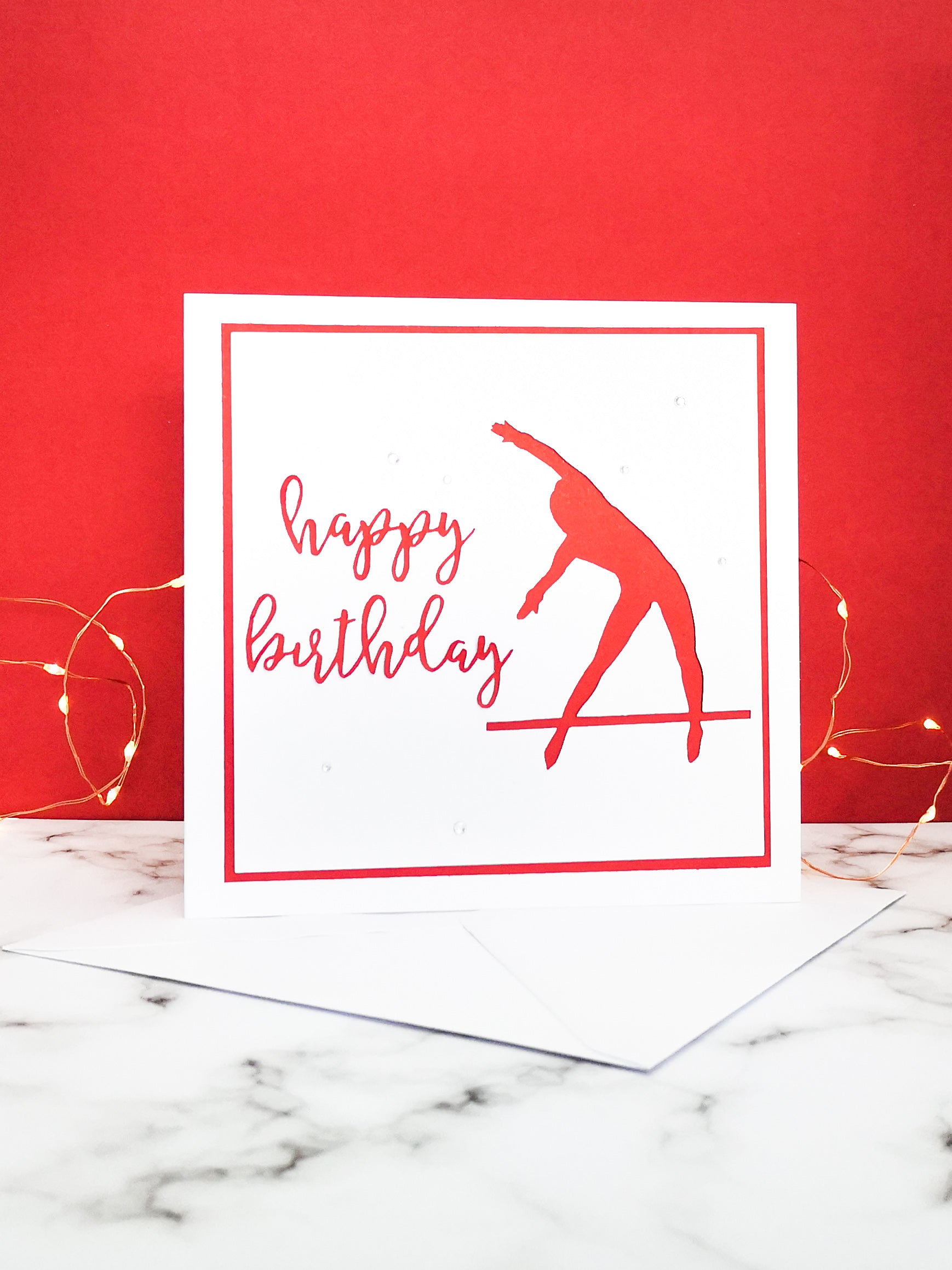 Tkatchev | Handmade Large Square Silhouette Birthday Card | The Bright Edition